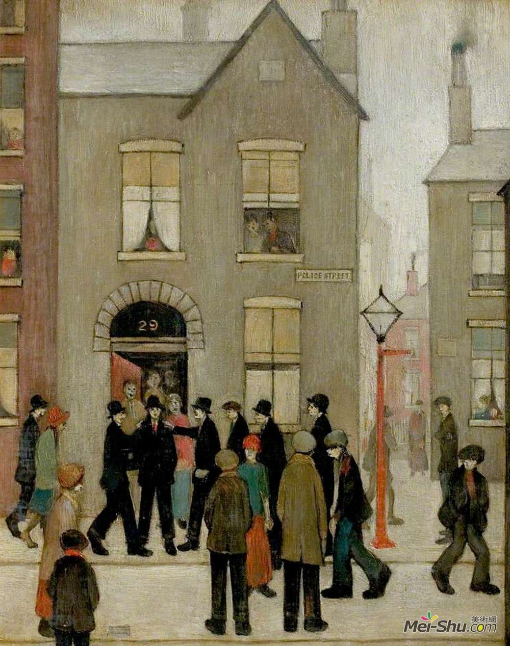 L·S·洛里(L. S. Lowry)高清作品《逮捕》