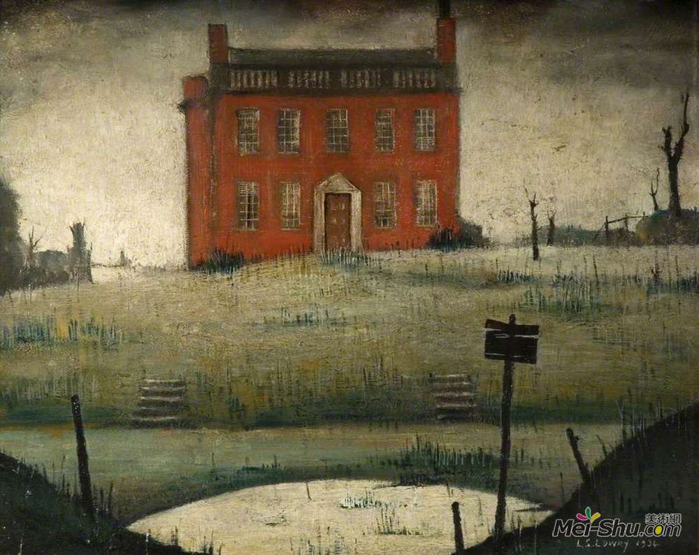 L·S·洛里(L. S. Lowry)高清作品《空房子》