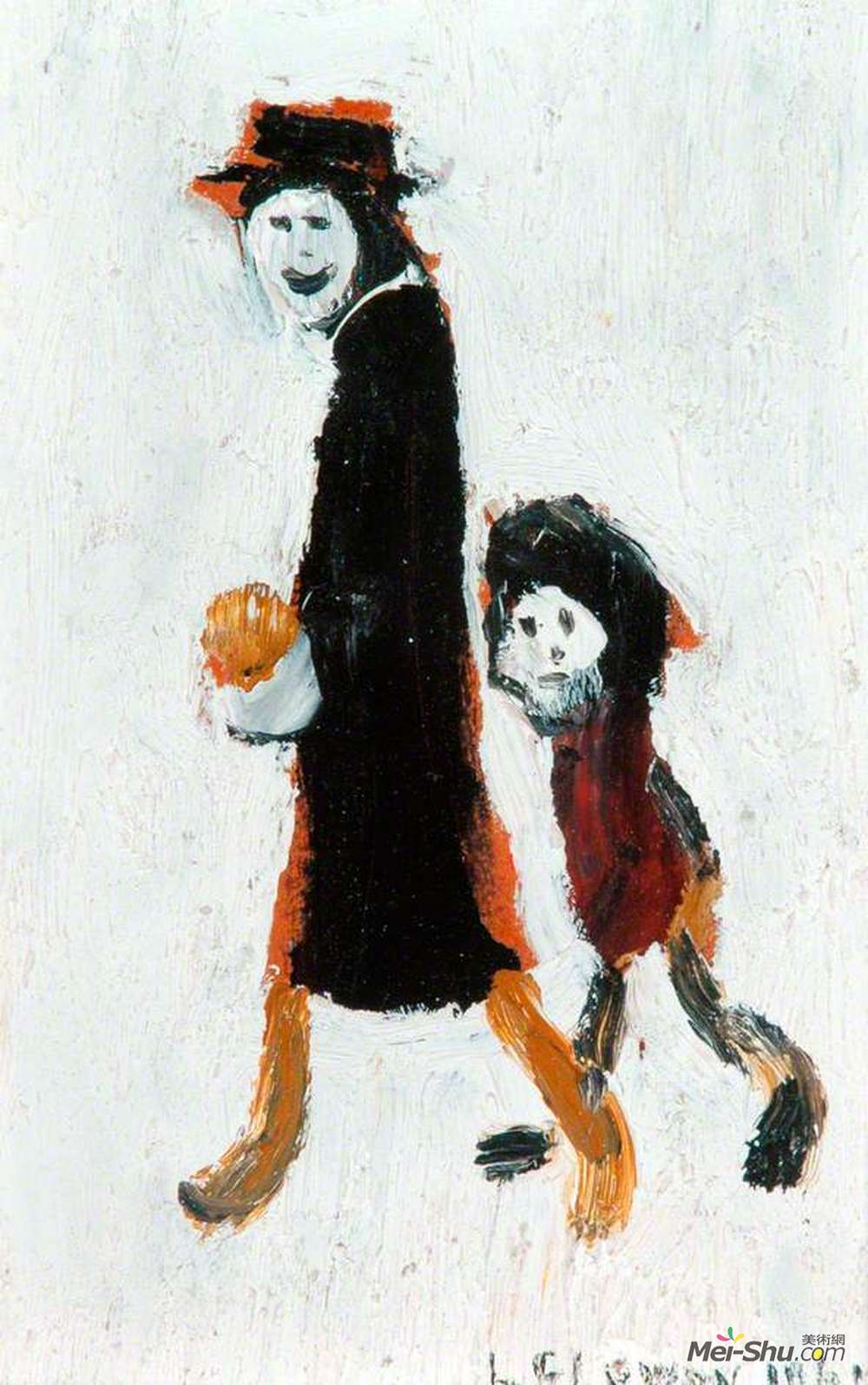 L·S·洛里(L. S. Lowry)高清作品《两位数》