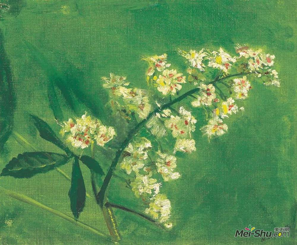 拉斯洛·梅德雅恩斯基(Laszlo Mednyanszky)高清作品《板栗花》