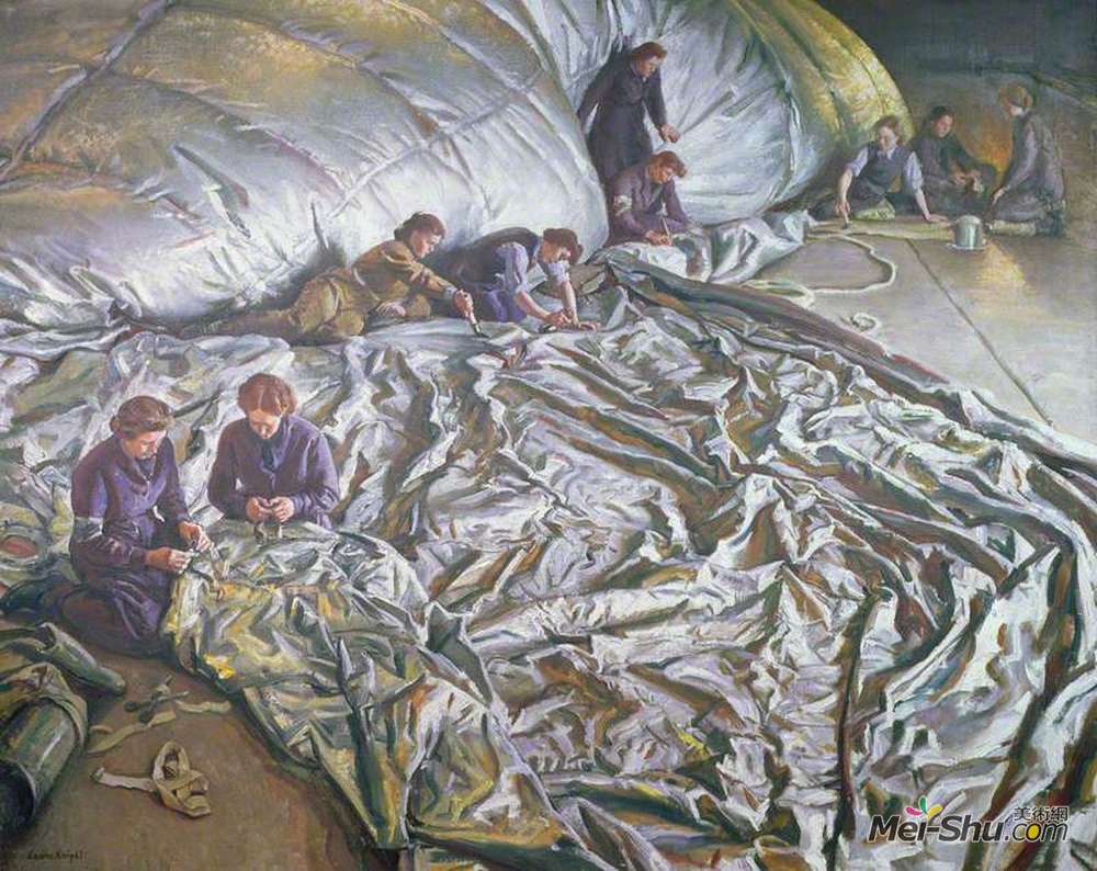 劳拉·奈特(Laura Knight)高清作品《修理用的》