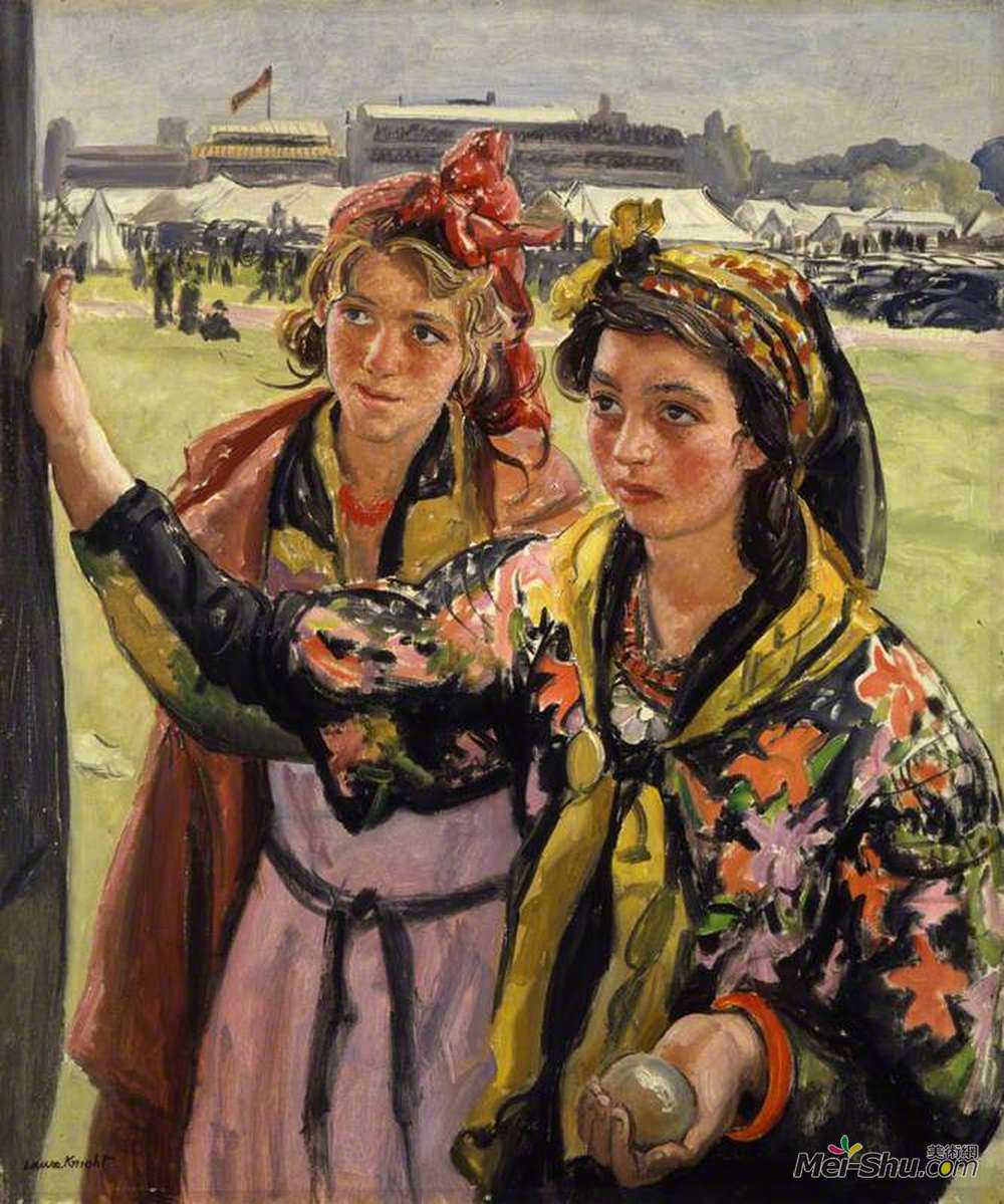 劳拉·奈特(Laura Knight)高清作品《罗马贝尔斯》