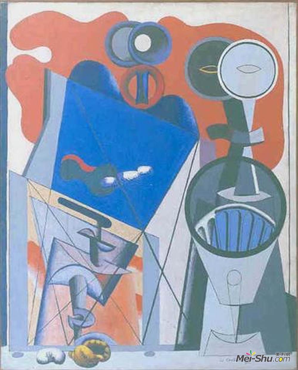 勒·柯布西耶(Le Corbusier)高清作品《灯笼和小扁豆》
