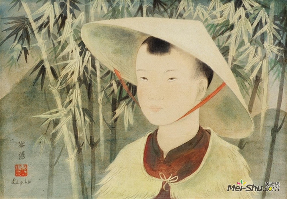 黎谱(Le Pho)高清作品《越南男孩的肖像》