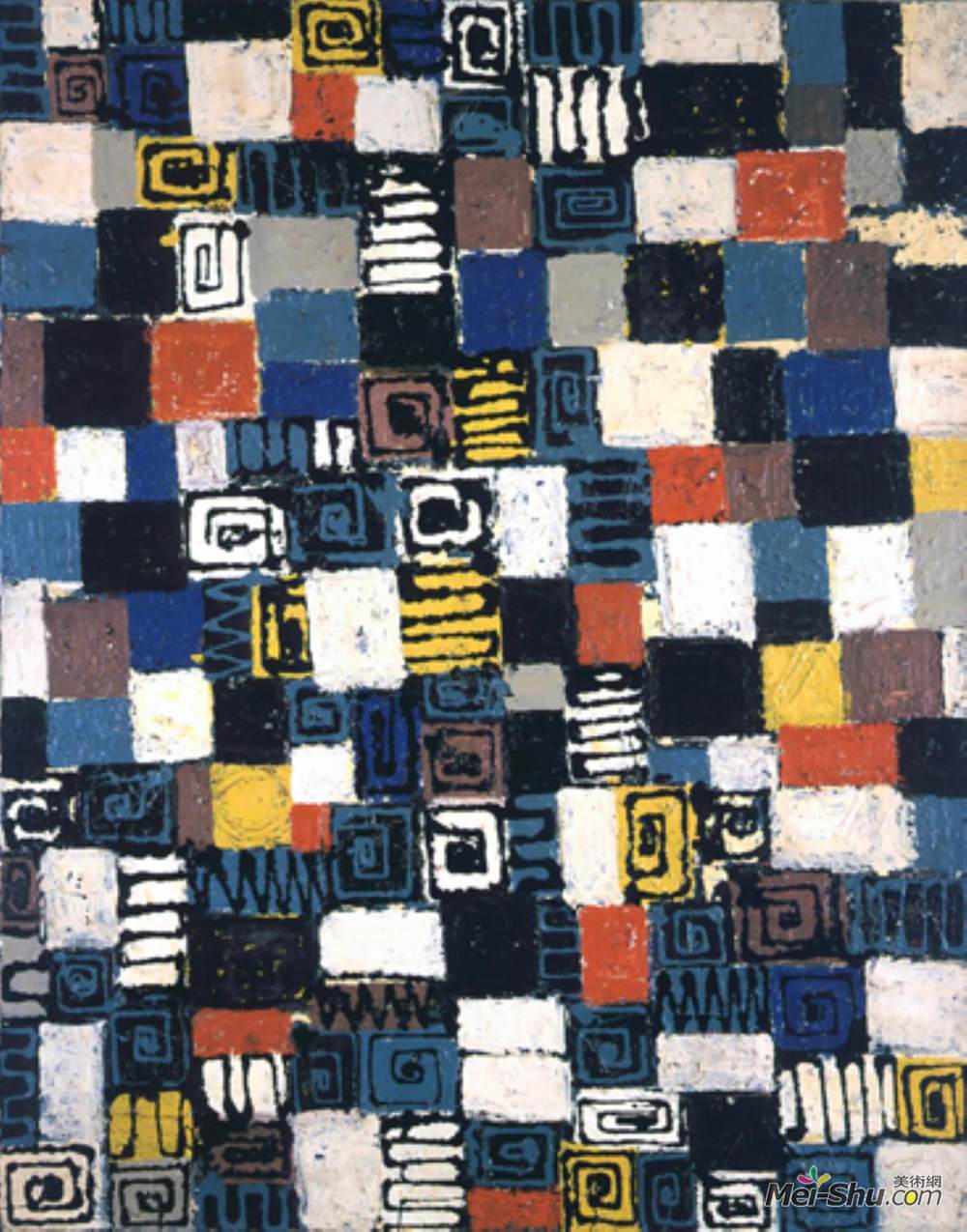 李·克拉斯纳(Lee Krasner)高清作品《无题（小图像系列）》
