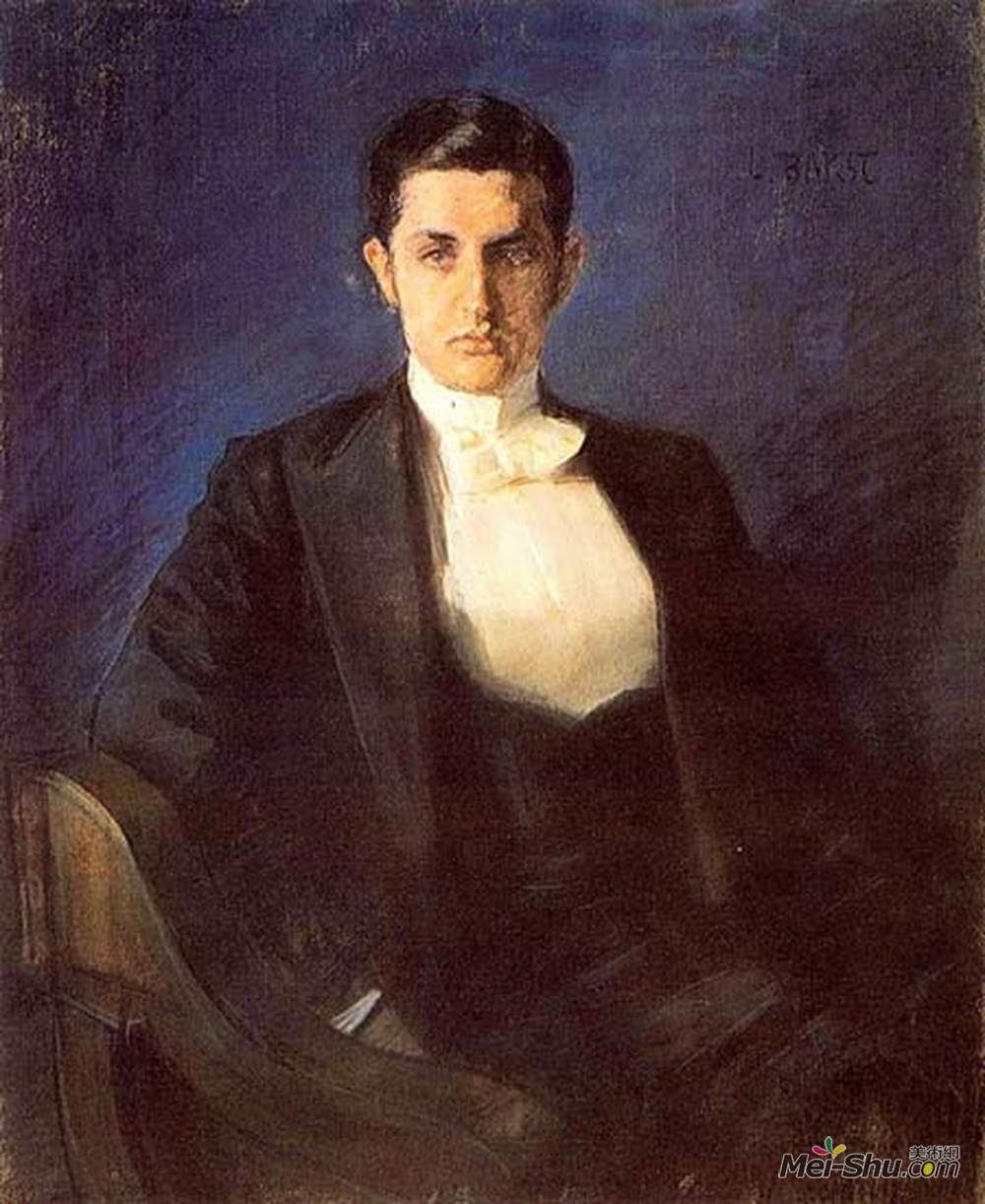 莱昂·巴克斯特(Leon Bakst)高清作品《德米特里菲洛索夫的肖像》