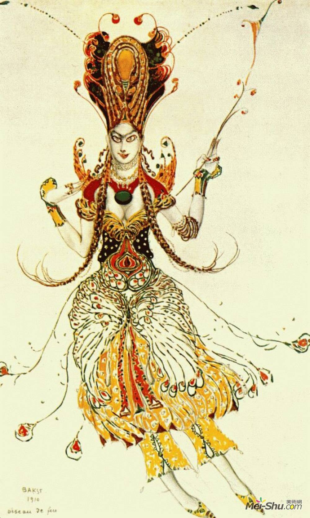 莱昂·巴克斯特(Leon Bakst)高清作品《火鸟》