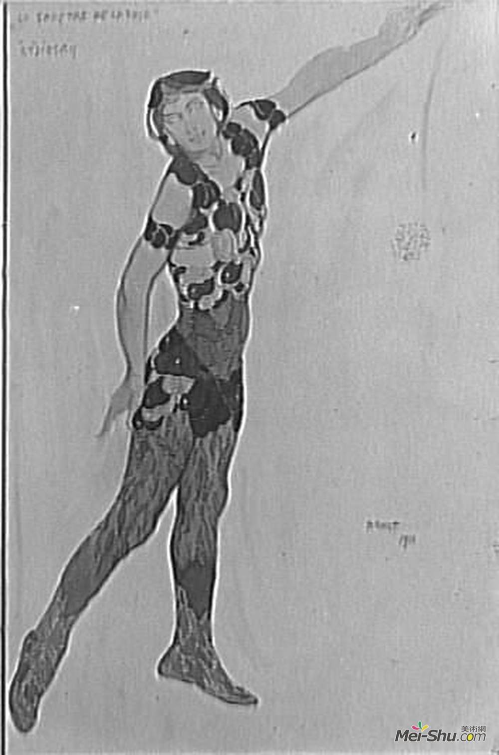 莱昂·巴克斯特(Leon Bakst)高清作品《玫瑰幽灵》
