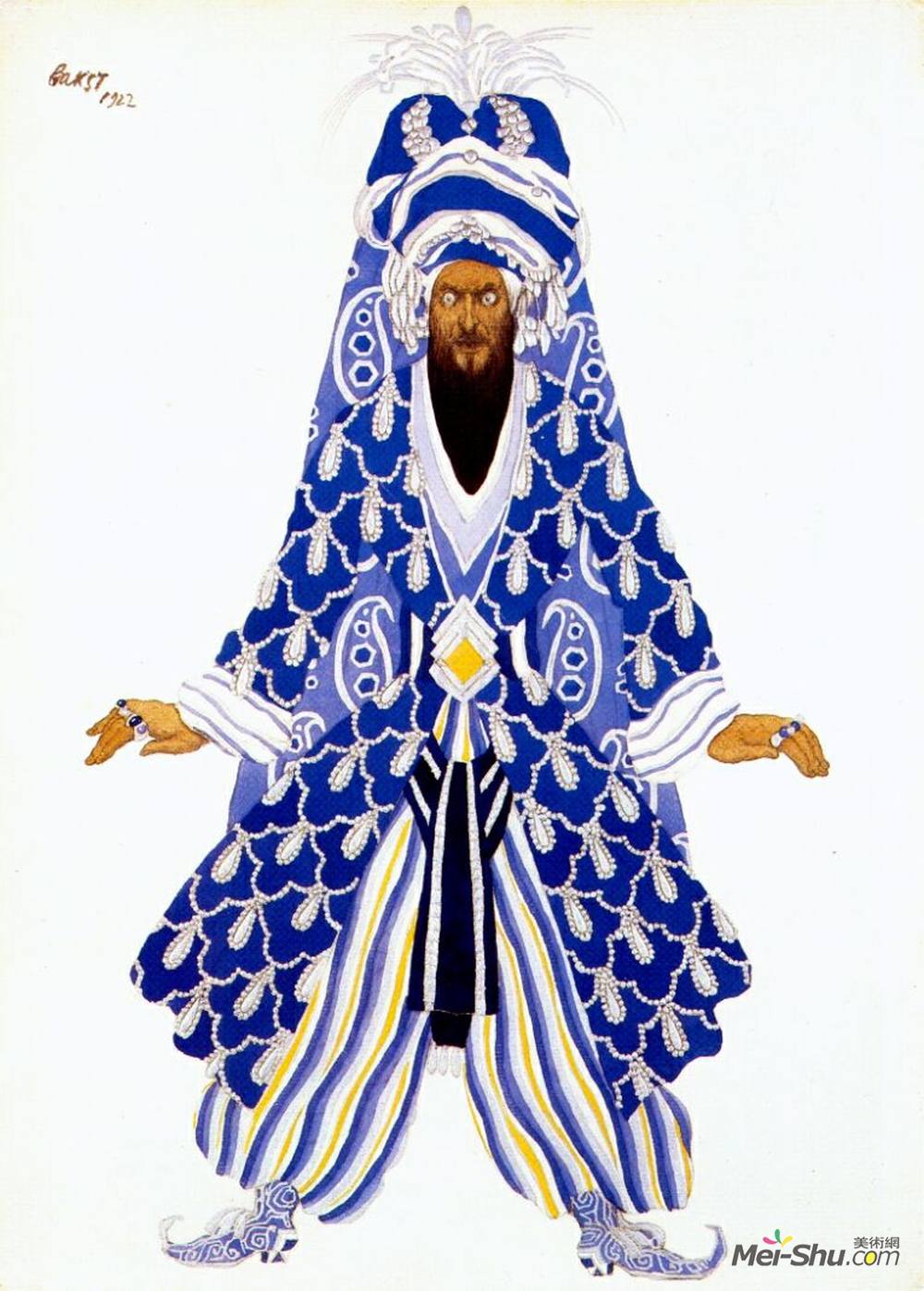 莱昂·巴克斯特(Leon Bakst)高清作品《苏丹宣誓书》