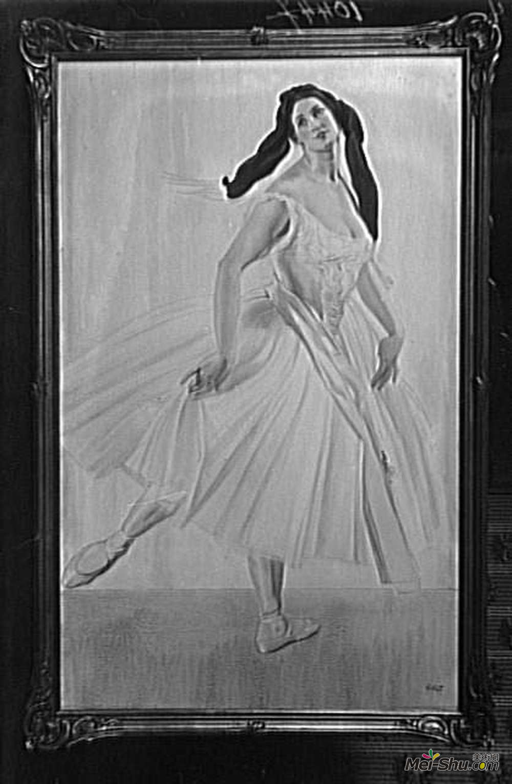 莱昂·巴克斯特(Leon Bakst)高清作品《Portrait of Miss Paoloff》