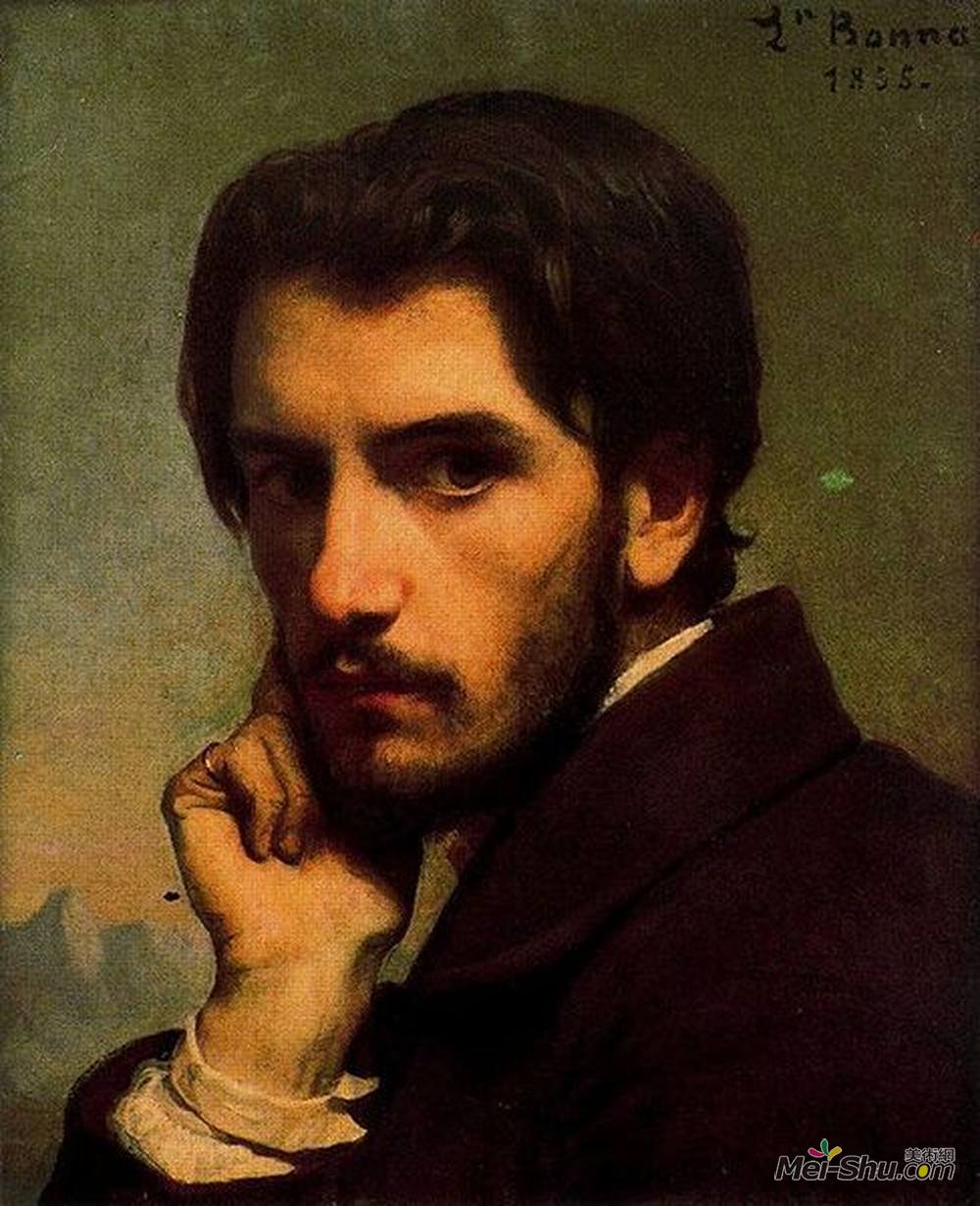 莱昂·博纳(Leon Bonnat)高清作品《自画像》