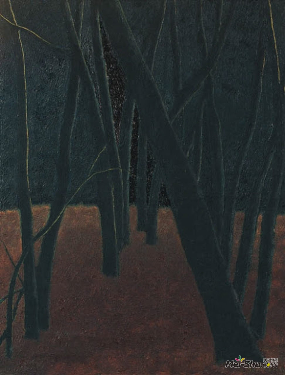 莱昂·施皮利亚特(Leon Spilliaert)高清作品《森林》