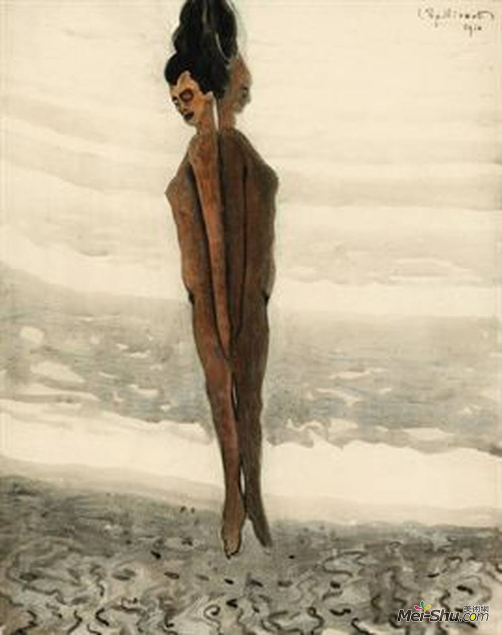 莱昂·施皮利亚特(Leon Spilliaert)高清作品《L'&él&évation》