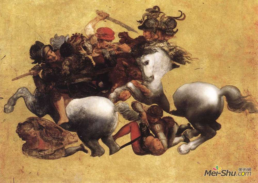 达·芬奇(Leonardo da Vinci)高清作品《安吉里之战》