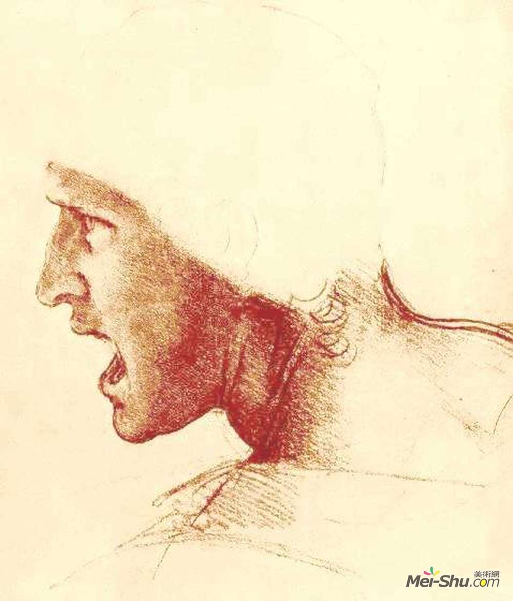 达·芬奇(Leonardo da Vinci)高清作品《安吉里战役形象研究》