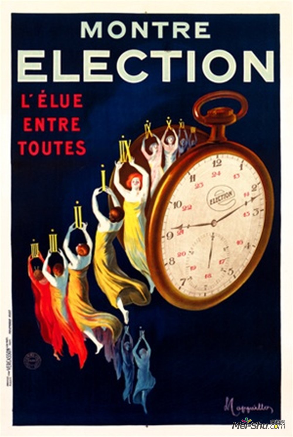 莱昂纳托·卡佩罗(Leonetto Cappiello)高清作品《钟表amp?lection》