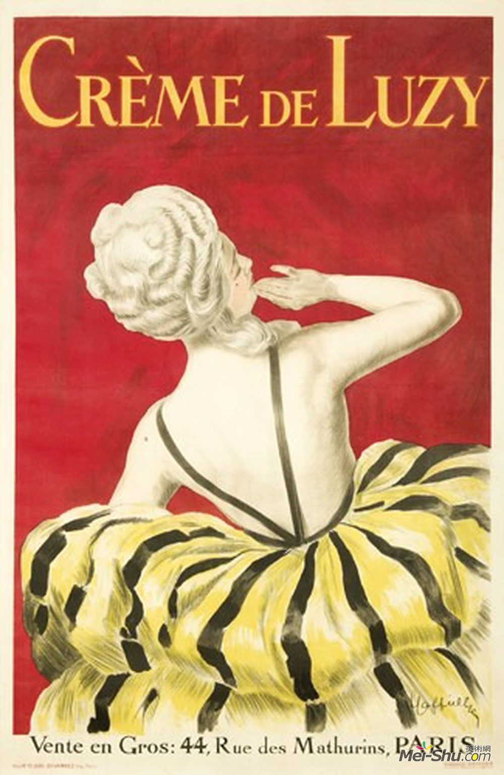 莱昂纳托·卡佩罗(Leonetto Cappiello)高清作品《Cr&ème De Luzy》