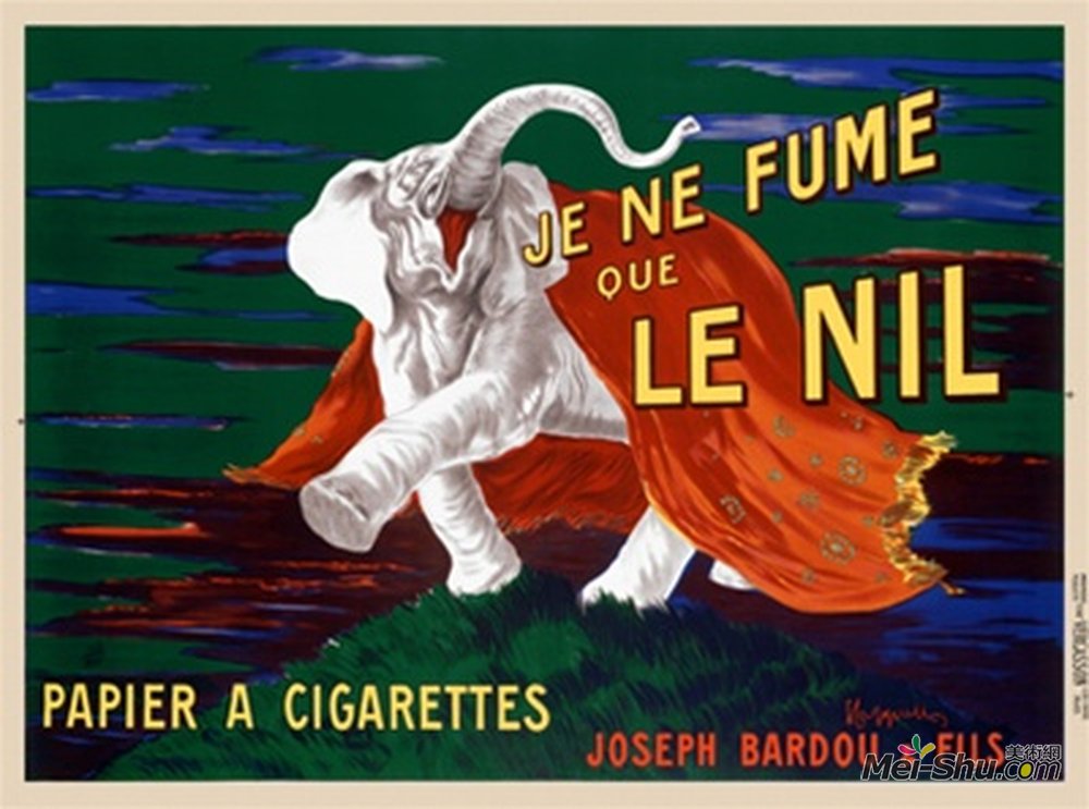 莱昂纳托·卡佩罗(Leonetto Cappiello)高清作品《日本烟尘》
