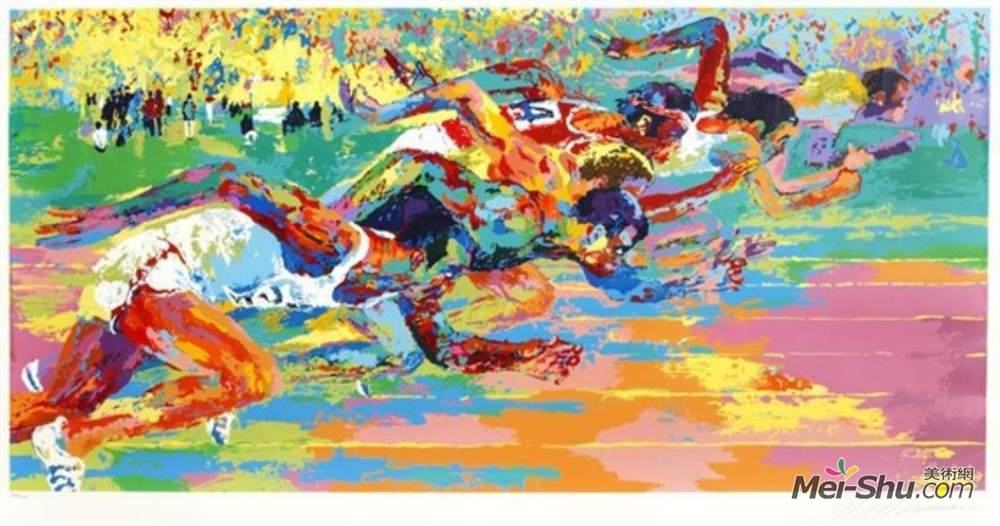 《奥运赛道》勒罗伊·内曼(leroy neiman)高清作品欣赏