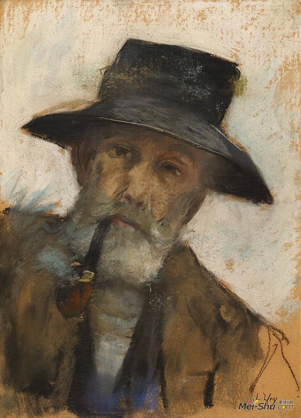 雷瑟·里(Lesser Ury)高清作品《K&üfermeister Adam Chaudy》