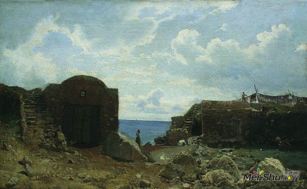 列夫拉格里奥(Lev Lagorio)高清作品《渔民安置》