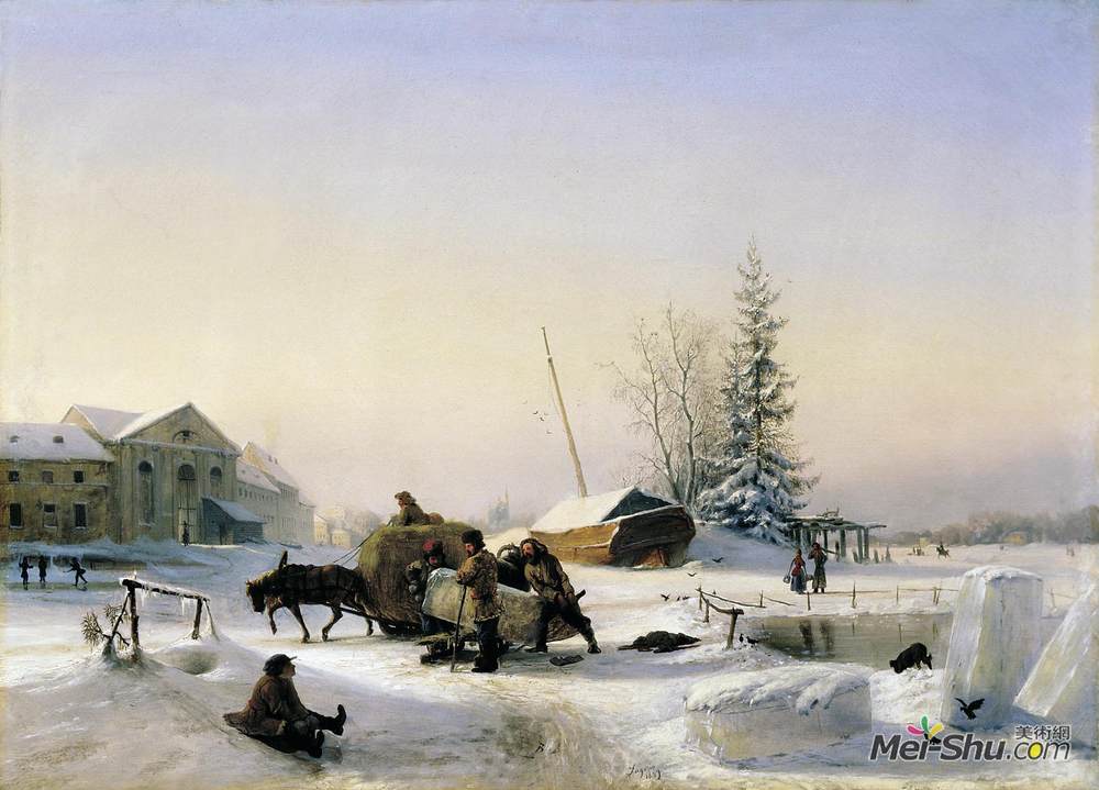 列夫拉格里奥(Lev Lagorio)高清作品《冰的输送》