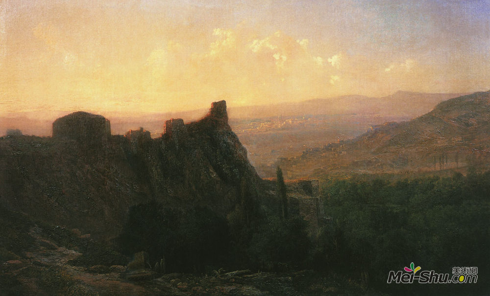 列夫拉格里奥(Lev Lagorio)高清作品《View of Tiflis》