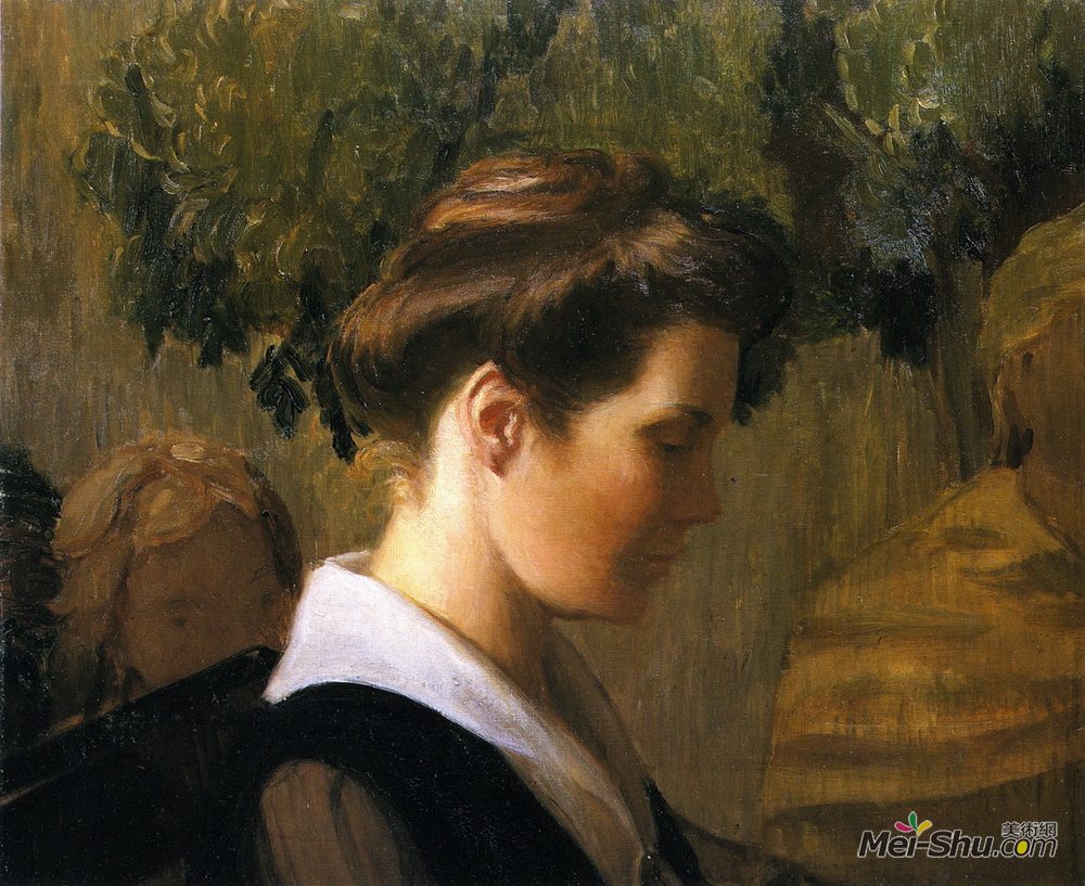 利亚·卡伯特·佩里(Lilla Cabot Perry)高清作品《冥想》