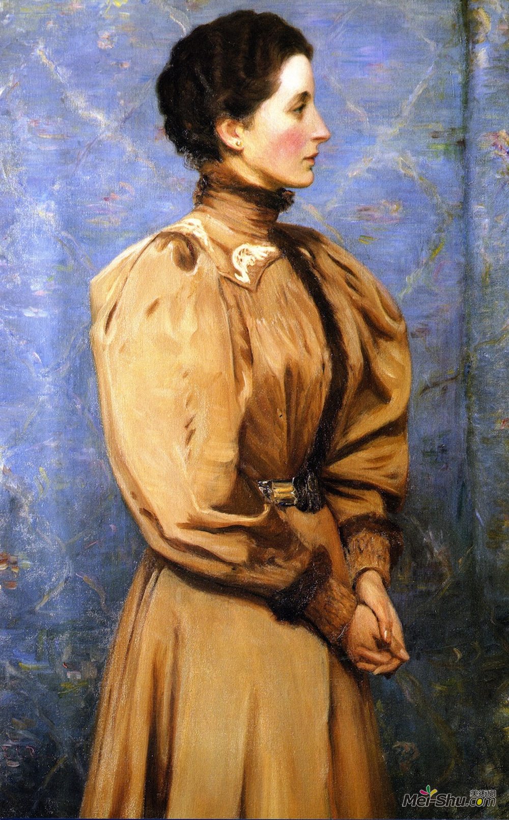 利亚·卡伯特·佩里(Lilla Cabot Perry)高清作品《Portrait of the Baroness von R.》