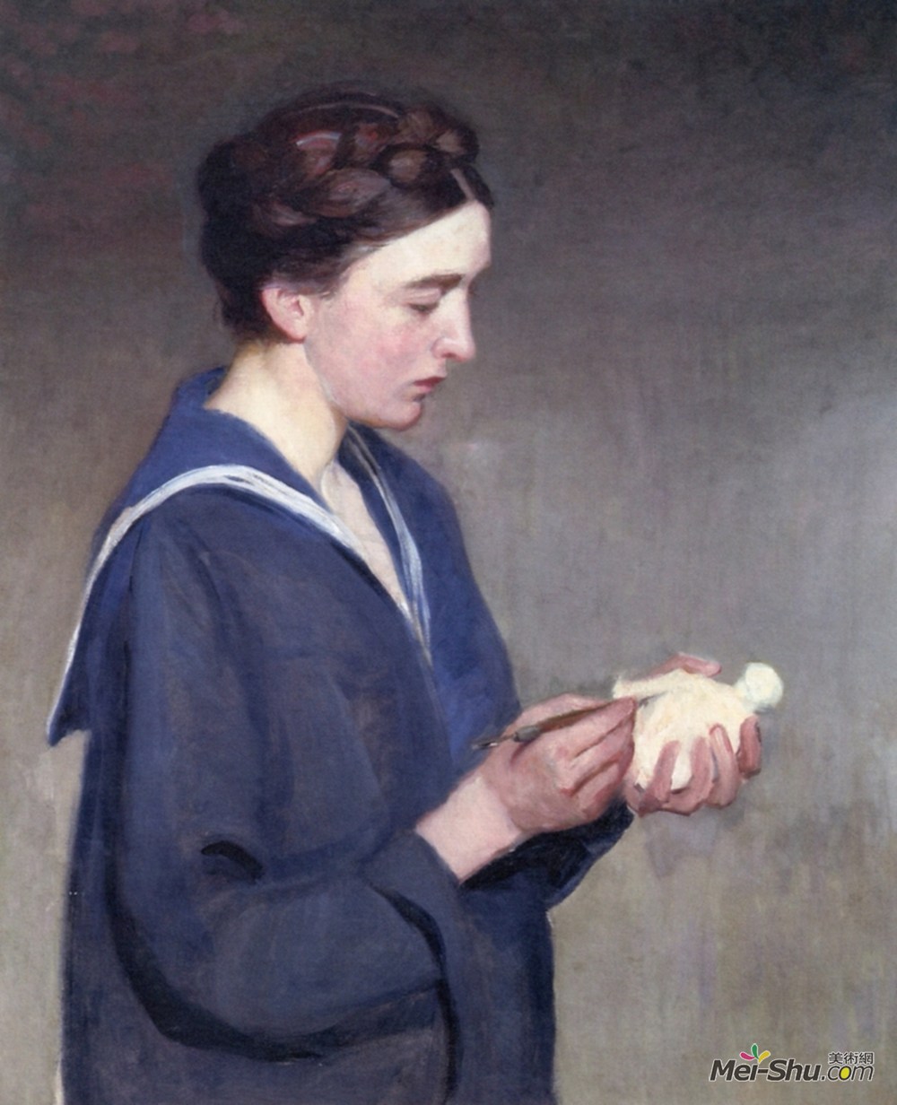 利亚·卡伯特·佩里(Lilla Cabot Perry)高清作品《雕塑家》