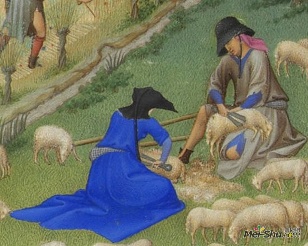 朱利特剪羊毛林堡兄弟limbourgbrothers高清作品欣赏