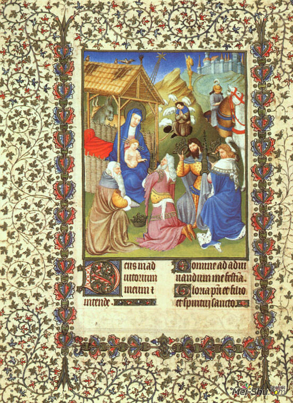 林堡兄弟(Limbourg brothers)高清作品《贤士的崇拜》