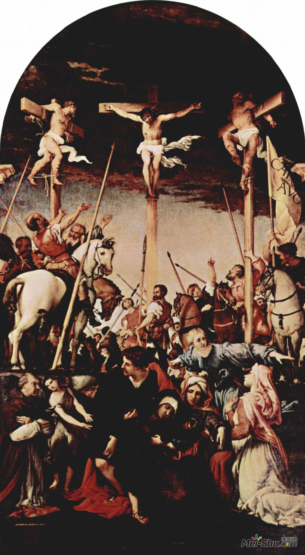 洛伦佐·洛图(Lorenzo Lotto)高清作品《被钉十字架》
