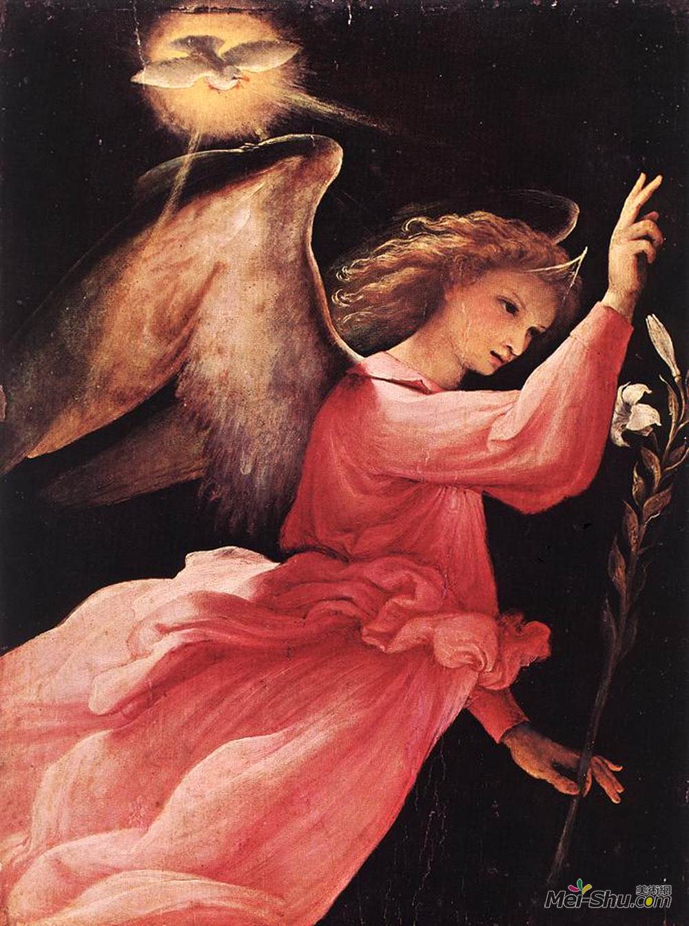 洛伦佐·洛图(Lorenzo Lotto)高清作品《天使的天使》