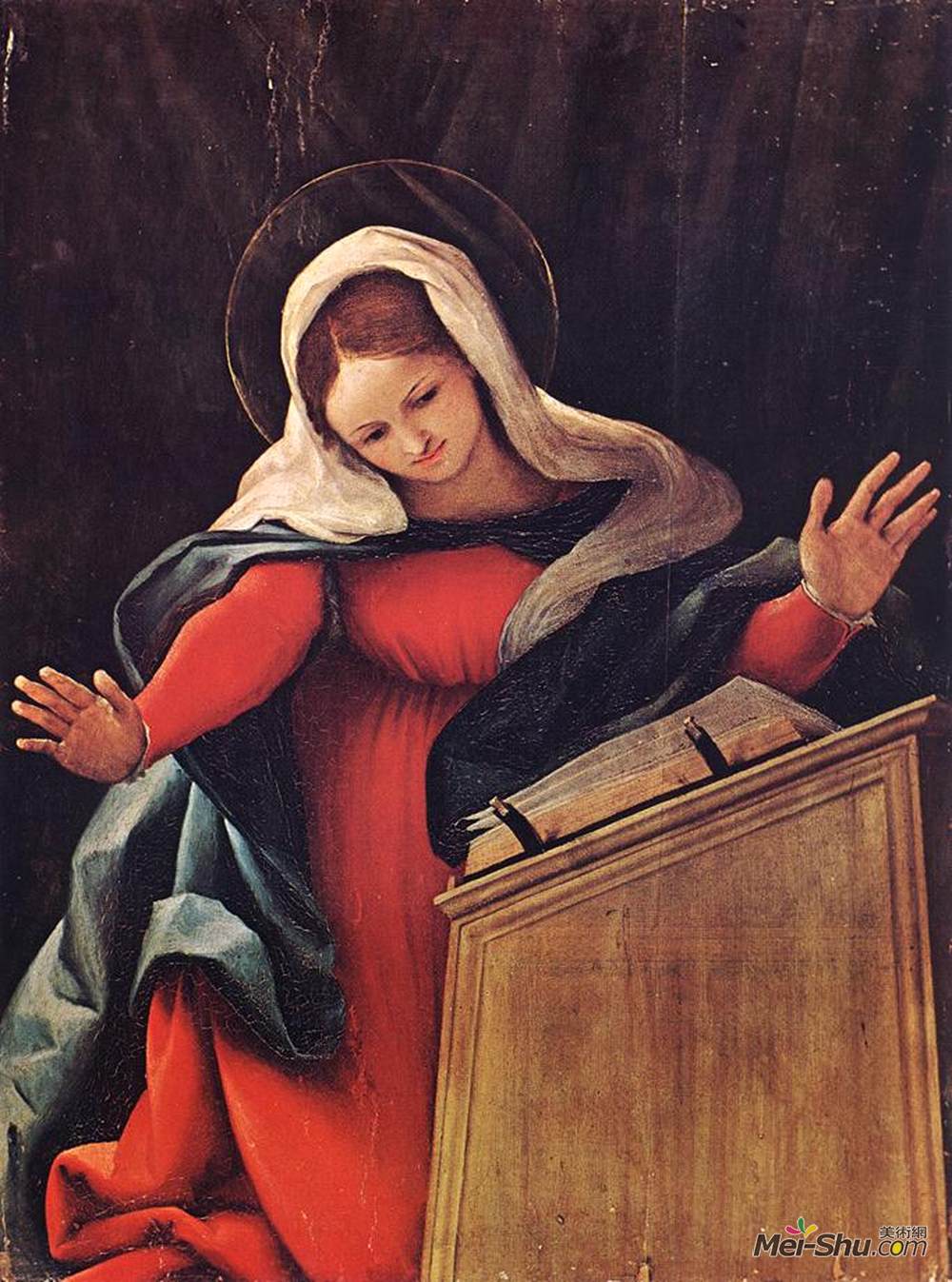 洛伦佐·洛图(Lorenzo Lotto)高清作品《处女宣告》