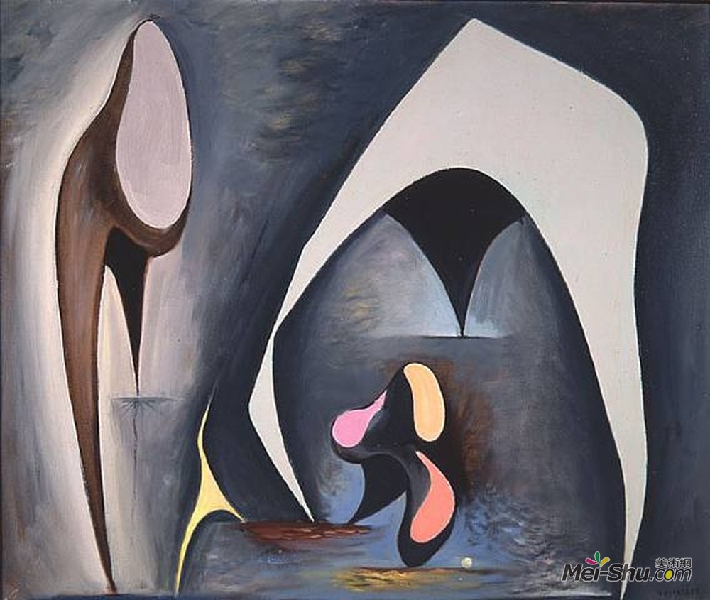 特尔森(Lorser Feitelson)高清作品《神奇形式》