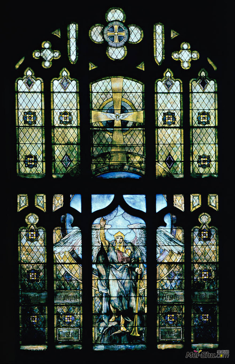 蒂凡尼(Louis Comfort Tiffany)高清作品《天使复活》