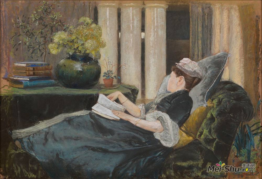 蒂凡尼(Louis Comfort Tiffany)高清作品《路易斯蒂芙尼，雷丁》