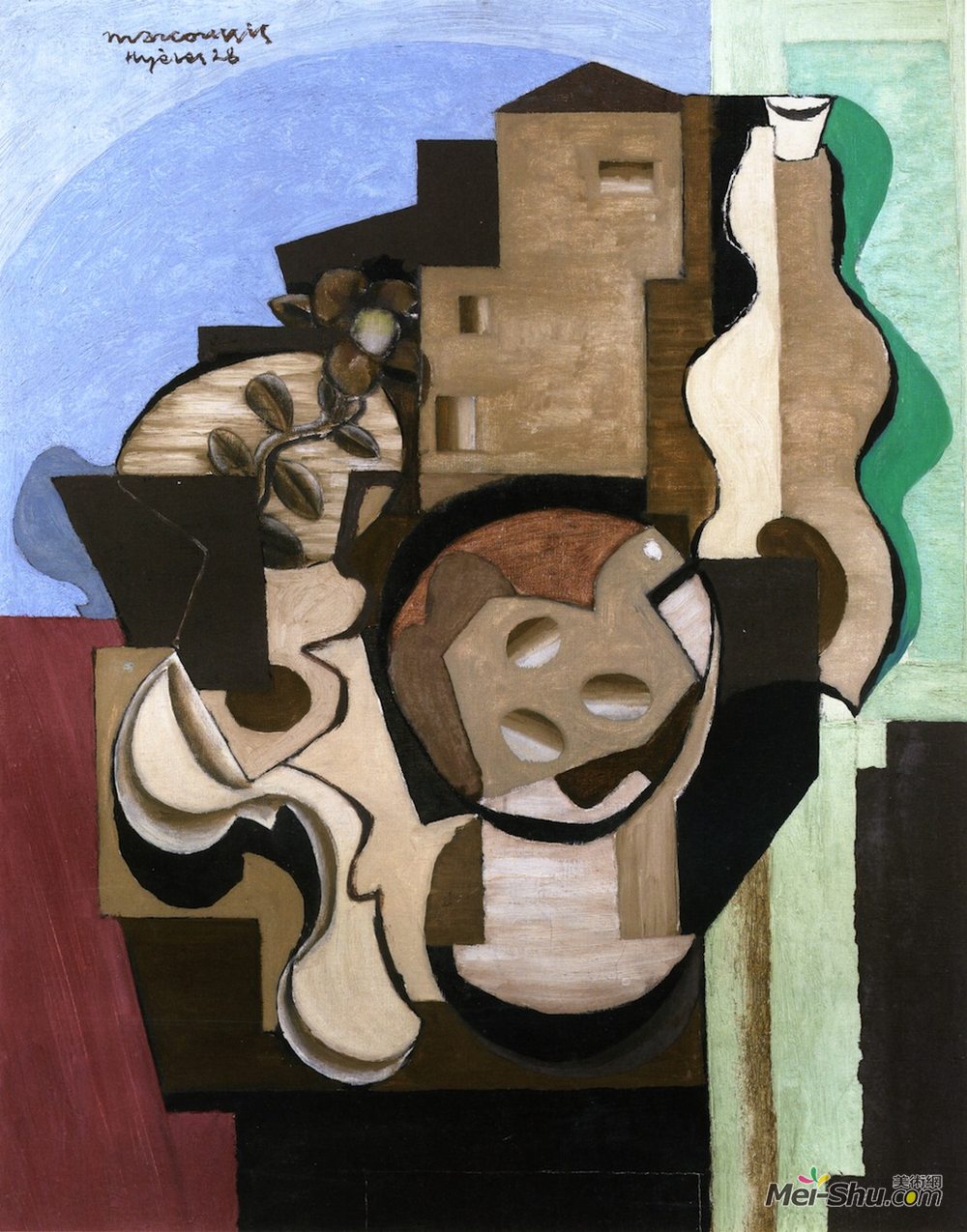 刘易斯·马库锡(Louis Marcoussis)高清作品《Hy&ères I》