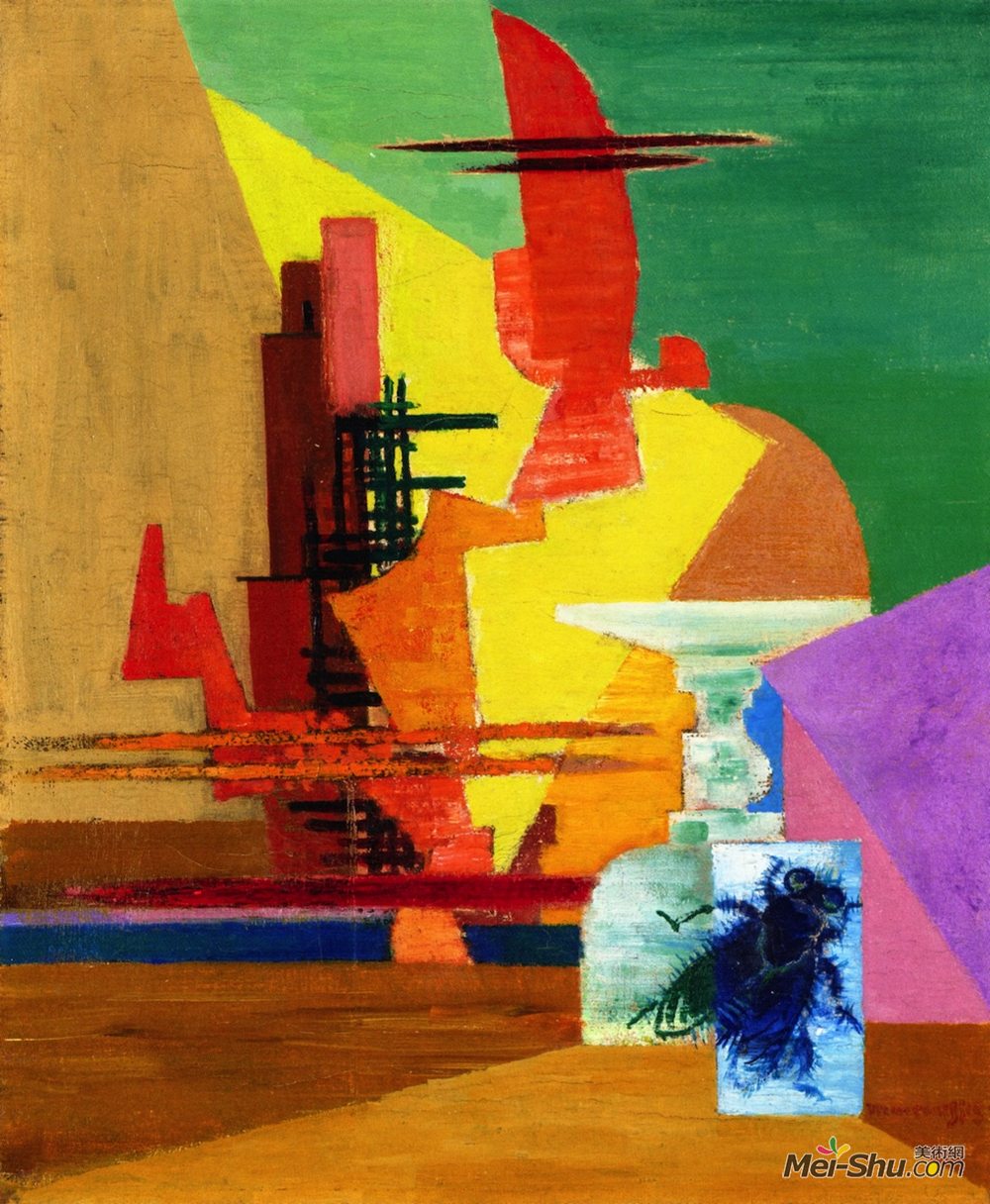 刘易斯·马库锡(Louis Marcoussis)高清作品《大苍蝇》