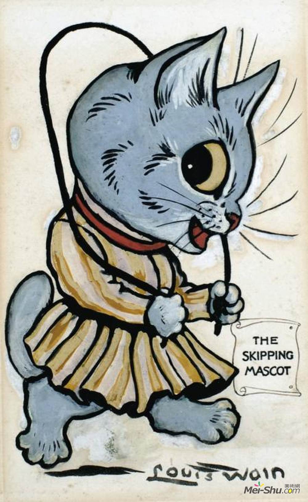 刘易斯·韦恩(Louis Wain)高清作品《跳过吉祥物》