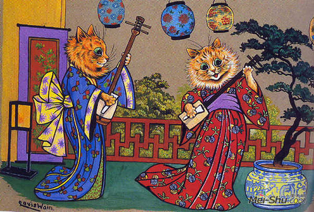 刘易斯·韦恩(Louis Wain)高清作品《无题》
