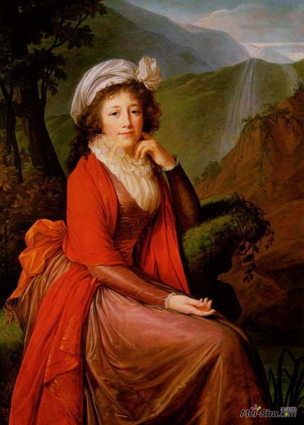 伊丽莎白·维杰·勒布伦(Louise Elisabeth Vigee Le Brun)高清作品《布夸伊伯爵夫人》