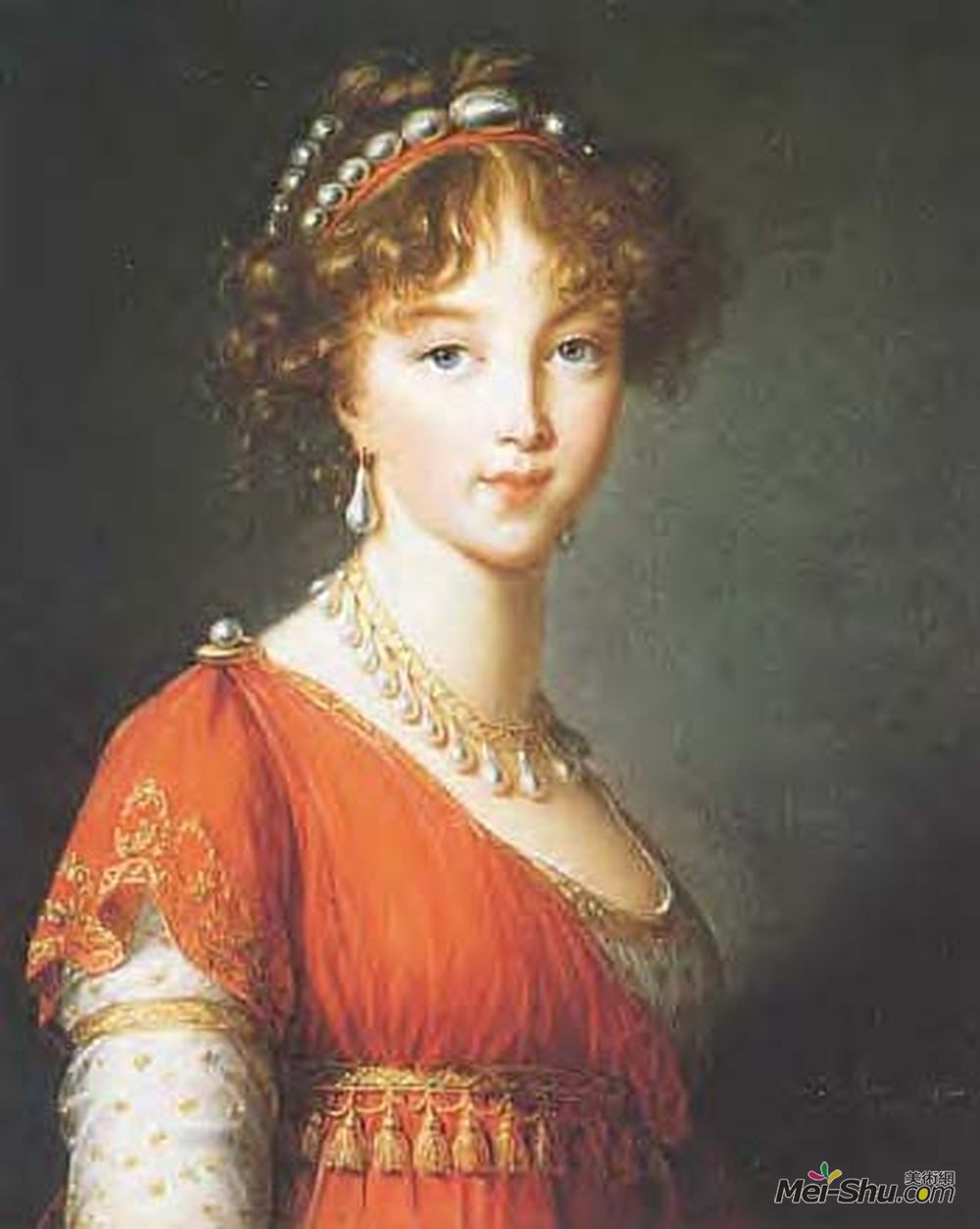 伊丽莎白·维杰·勒布伦(Louise Elisabeth Vigee Le Brun)高清作品《伊丽莎白亚历山耶夫娜》