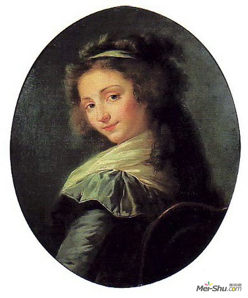 伊丽莎白·维杰·勒布伦(Louise Elisabeth Vigee Le Brun)高清作品《德国歌剧演员伊丽莎白玛拉》