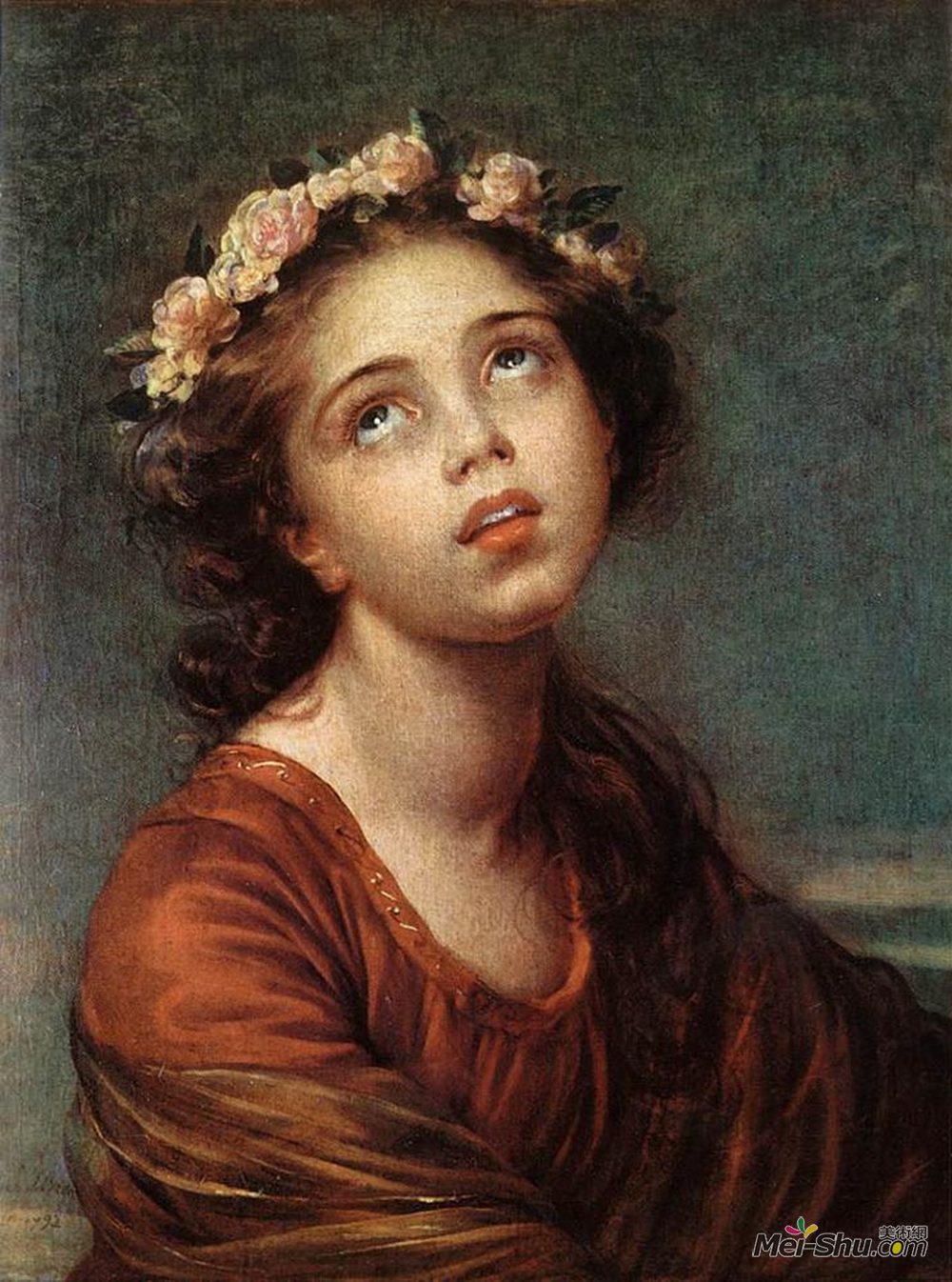 伊丽莎白·维杰·勒布伦(Louise Elisabeth Vigee Le Brun)高清作品《女儿的肖像》