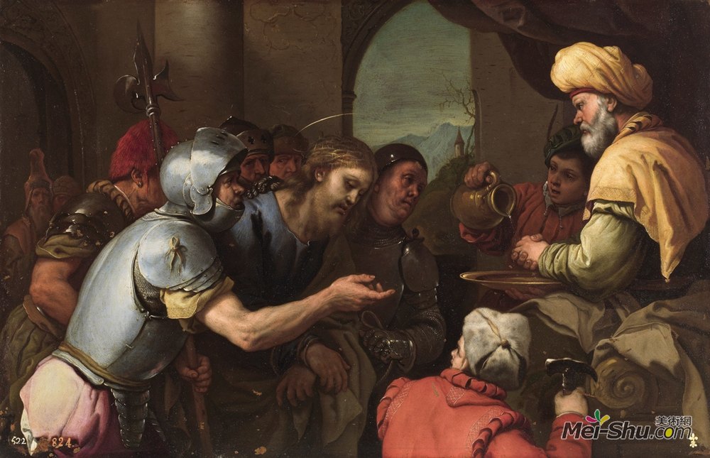 卢卡·吉奥达诺(Luca Giordano)高清作品《彼拉多洗手》
