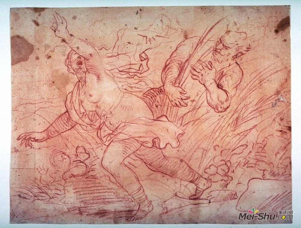 卢卡·吉奥达诺(Luca Giordano)高清作品《鸣管的研究》