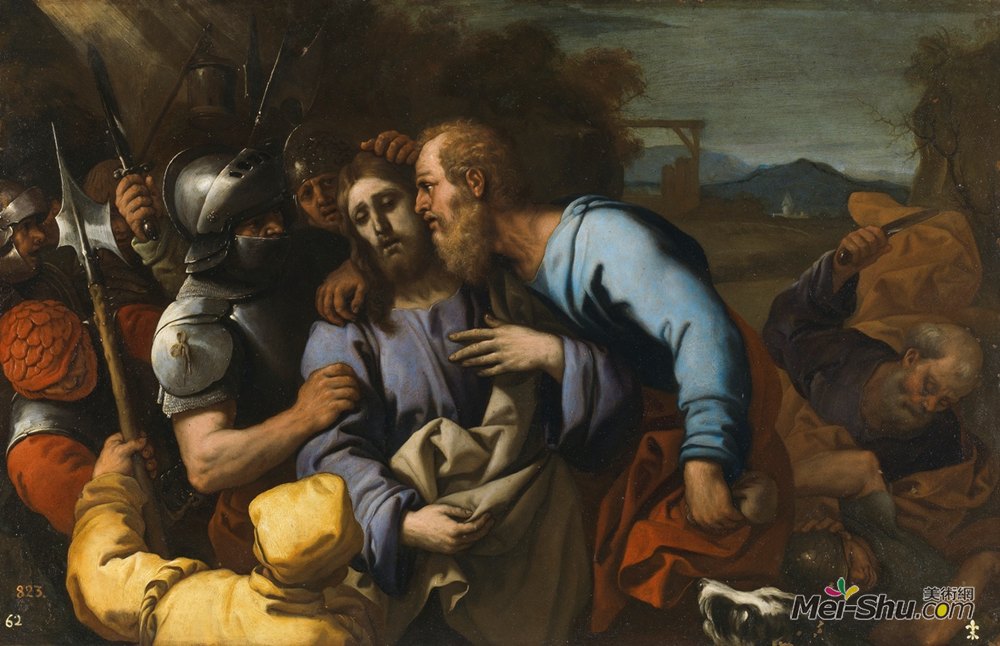 卢卡·吉奥达诺(Luca Giordano)高清作品《犹大之吻》