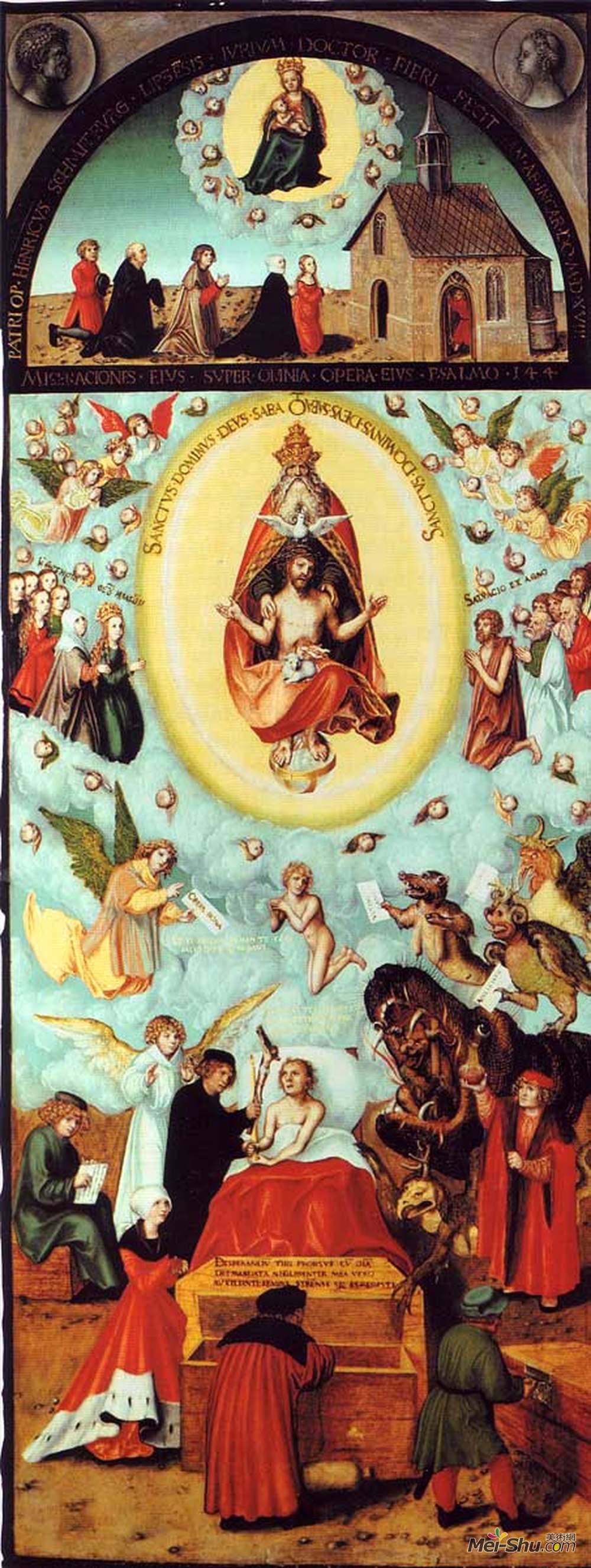 大·卢卡斯·克拉纳赫(Lucas Cranach the Elder)高清作品《垂死的人》